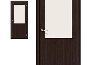 Межкомнатная дверь Браво Финиш Флекс Gost Гост-13 Л-13 (Венге) Magic Fog с усилением