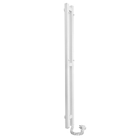 Полотенцесушитель электрический Laris Прайм Дуэт 80x1200 правый тэн, белый