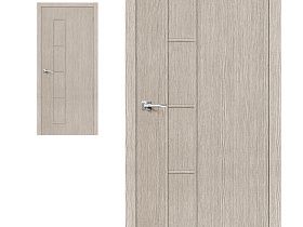 Межкомнатная дверь Браво Эко Шпон Тренд-3 3D Cappuccino