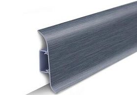 Напольный плинтус Идеал Классик К-П70п (c центральной планкой) 024 Синий, 2200мм/70мм/22мм, 1 м.п.