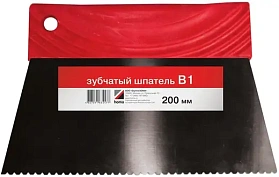 Шпатель зубчатый Homakoll B1 для нанесения клея при укладке, 200 мм