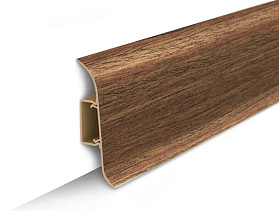 Напольный плинтус Идеал Классик К-П55п (пластиковый с кабель-каналом) 341 Ольха, 2200мм/55мм/22мм, 1 м.п.