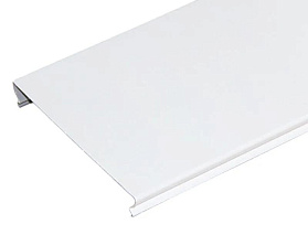 Рейка потолочная Grand Line 100 мм, белая матовая, L= 3 м (толщина 0,3 мм)