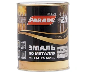 Эмаль по металлу PARADE Z1 металлик  543-601 Серебряный  Л-С 0,75л