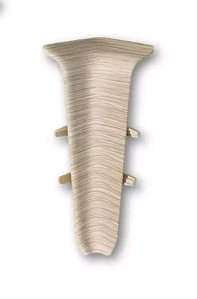 Угол внутренний для плинтуса Deconika Д-П100-В (пластиковый с кабель-каналом) 213 Дуб северный, 100мм