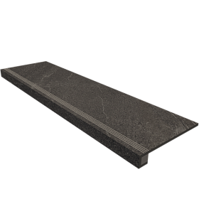 Комплект Gabbro (Ступень GB03 (33x120) непол. (прямоугол. бортик) + Подступенок (14,5x120))