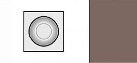 Розетка для дверей с отделкой эмалью, Mocca (Мокко)