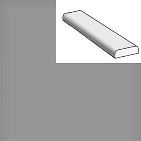 Притворная планка МДФ для ламинированных дверей Браво Л Л-16 Серый