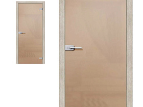 Межкомнатная дверь Браво Стеклянная Лайт Бронза Сатинато