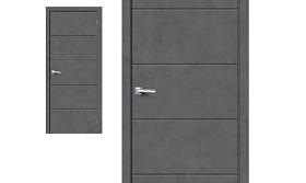 Межкомнатная дверь Браво Эко Шпон Граффити-1 Slate Art