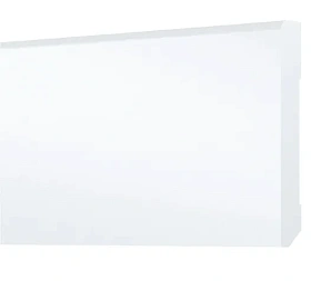 Напольный композитный плинтус Arbiton Stiq S0810 Белый 80x10х2200 мм, 1 м.п.