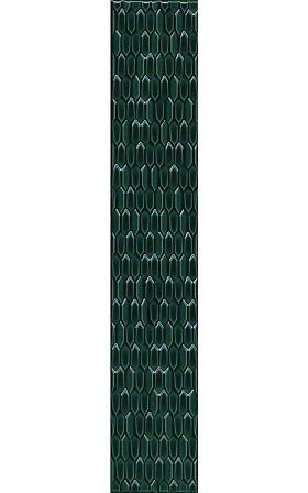 Бордюр Kerama Marazzi LSB001 Левада зеленый темный глянцевый 40x7,1x9