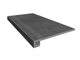 Комплект Estima Terra (Ступень TE04 (33x120) непол. (прямоугол. бортик) c насечкой + Подступенок (14,5x120))