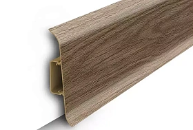 Напольный плинтус Идеал Классик К-П85п (пластиковый с кабель-каналом), 321 Падук 2200мм/85мм/22мм, 1 м.п.