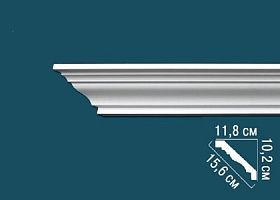 Карниз Перфект гладкий AB122 118х102х2400 мм, 1 м.п.