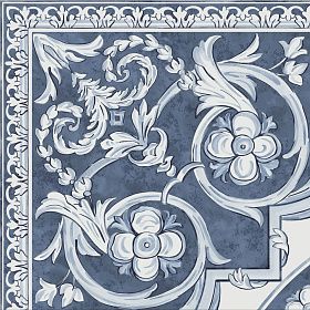 Керамический гранит Kerama Marazzi HGD/A509/SG9174 Декор Алмаш угол cиний 30x30x8