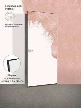 Межкомнатная дверь грунтованное INVISIBLE ОПТИМ 42/BL глухое LR