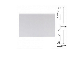 Плинтус Tarkett шпонированный декоративный 80х16 мм Модерн, 1 м.п.