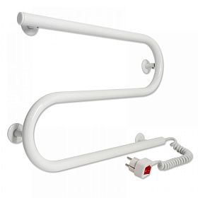 Полотенцесушитель электрический Laris Змеевик S-обр. 25 500x330 правый тэн, белый