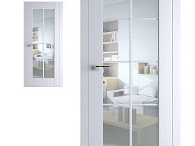 Межкомнатная дверь Profil Doors экошпон серия U 101U Аляска полотно с прозрачным стеклом