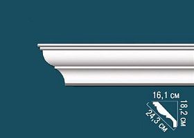 Карниз Перфект гладкий AB223 161х182х2440 мм, 1 м.п.