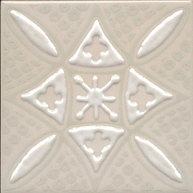 Декор Kerama Marazzi Марокканская коллекция Бахия KMD3STA017GN Декор 2 бежевый светлый глянцевый 9,8x9,8x0,7