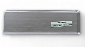 Напольный плинтус Deconika Д-П70 (пластиковый с кабель-каналом) 186 Алюминий 2200/70/22мм, 1 м.п.