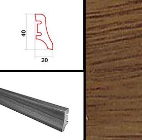 Плинтус Barlinek шпонированный 2200х40х20 мм Тали, 1 м.п.