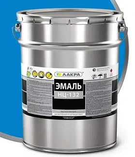 Эмаль НЦ-132 ЛАКРА, голубой, 1.7 кг