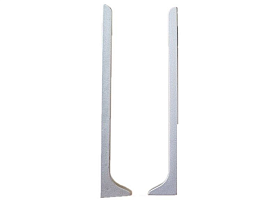 Заглушка правая Русский профиль из алюминия для алюминиевого плинтуса 100 мм, серебро