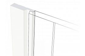 Финишный молдинг Hiwood LF124A NP 42x12x2700 мм, 1 м.п.