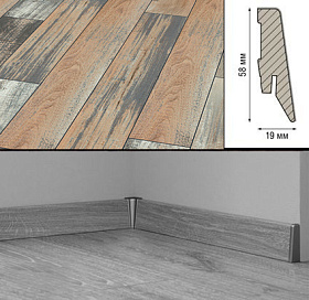 Плинтус МДФ Kronotex Ktex1 D 4769 2400x58x19 мм, 1 м.п.