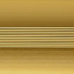 Порог (стык) Русский профиль  разноуровневый анодированный, 38*2700 мм, Золото матовое