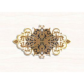 Декор Axima Монте-карло D 25х35 светло-бежевый