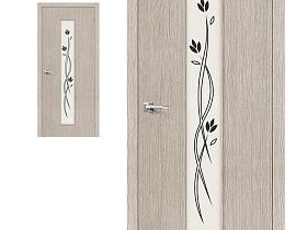Межкомнатная дверь Браво Эко Шпон Тренд-14 3D Cappuccino Etude