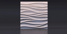 Гипсовая панель 3D Deko Острые волны 2