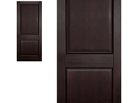 Межкомнатная дверь из массива ольхи Ока Элегия Венге, глухое полотно