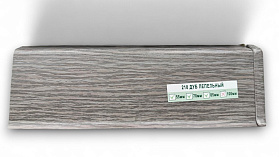 Напольный плинтус Deconika Д-П70 (пластиковый с кабель-каналом) 210 Дуб пепельный 2200/70/22мм, 1 м.п.