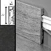 Плинтус Quick-Step 2400х14х77 мм QSPSKR 01306 Доска дубовая черная лакированная, 1 м.п.