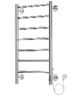 Полотенцесушитель электрический Terminus Аврора П7 400х750 справа, Хром