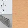 Плинтус шпонированный Burkle Бук розовый 80x16, 1 м.п.