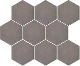Керамогранит Kerama Marazzi SG1005N Тюрен коричневый, полотно 37х31 из 9 частей 12х10,4 12х10,4х7, 1 кв.м.