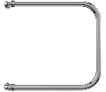 Полотенцесушитель водяной Terminus П-образный БШ (500х600) с боковым подключением