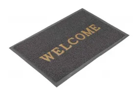Коврик ПВХ пористый Welcome, Серый 60x90 см