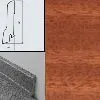 Плинтус шпонированный Burkle Махагон 80x20, 1 м.п.